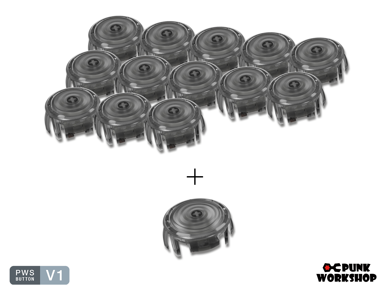 punkworkshop最新V1ボタン14個　（24mm13個・30mm1個） 終了】【V1型】PUNK WORKSHOPボタン【旧仕様】 | コミックノイズ