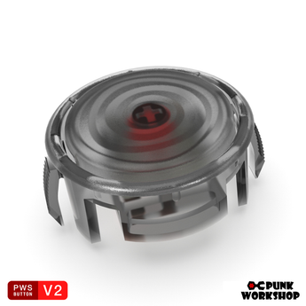 (絶版品　未使用)パンクワークショップ24mmクリアブラックV2後期ボタン 6個 PWS V2 ゲーミングボタン – PUNK WORKSHOP JAPAN
