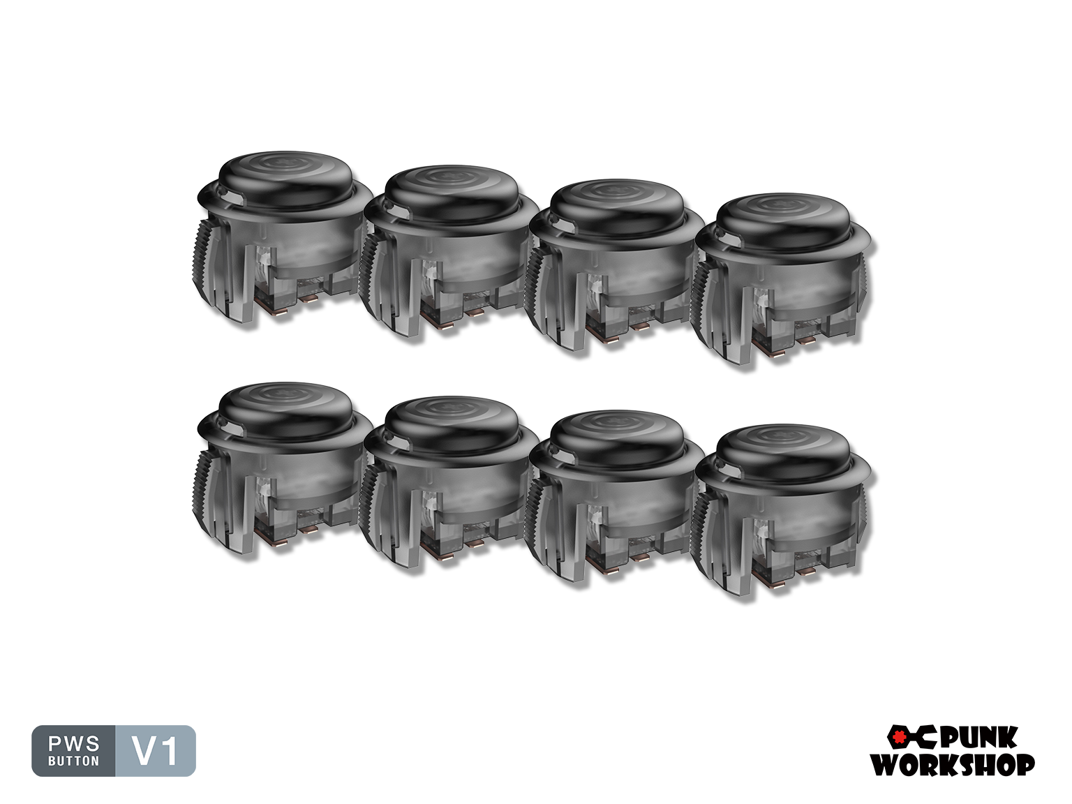 (絶版品　未使用)パンクワークショップ24mmクリアブラックV１ボタン 8個 PWS_Button_V1__B_24mmx8_0.png?