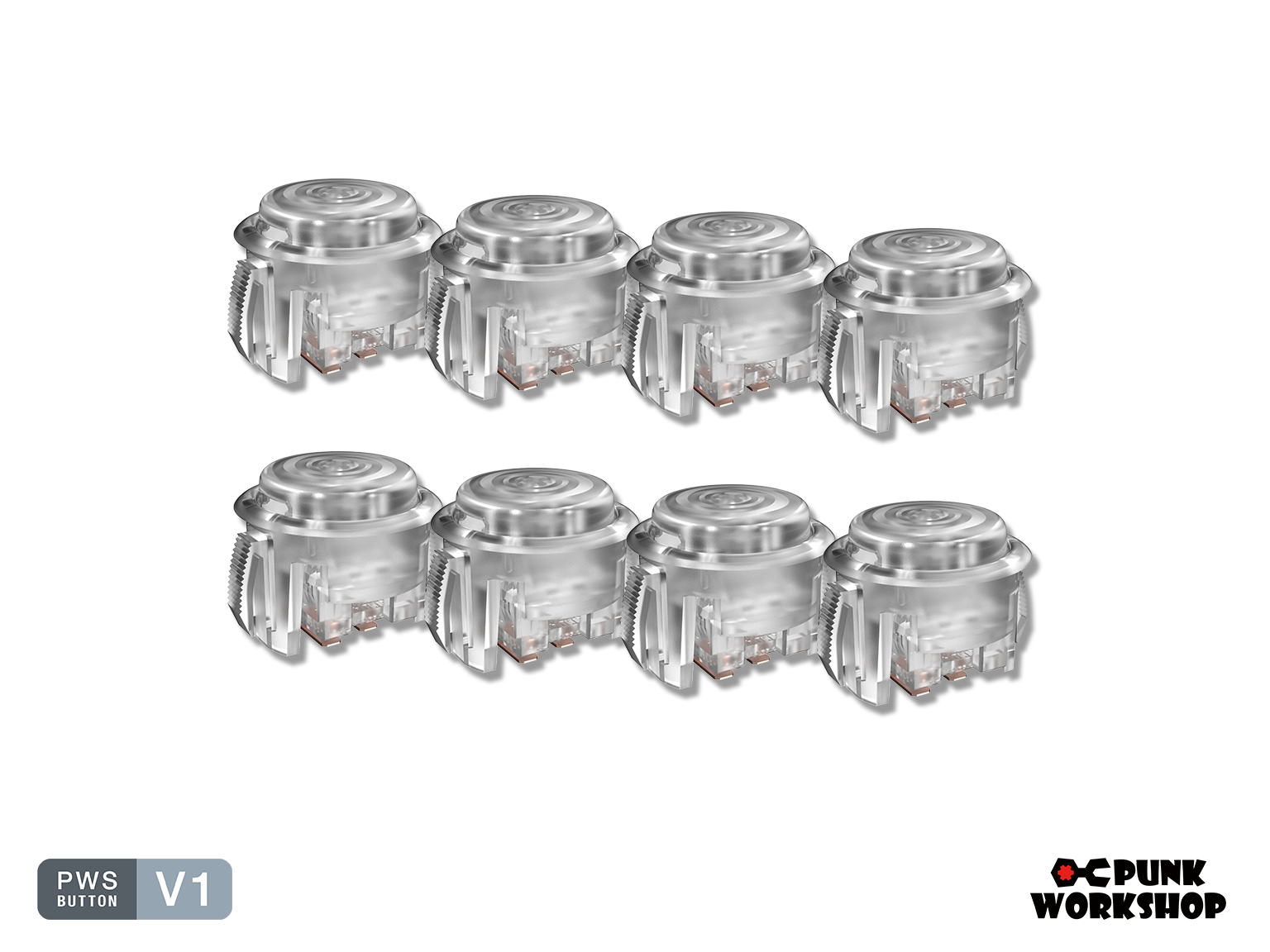 (絶版品 未使用)パンクワークショップ24mmクリアブラックV1ボタン 8個 PWS V1 ボタンセット – PUNK WORKSHOP JAPAN