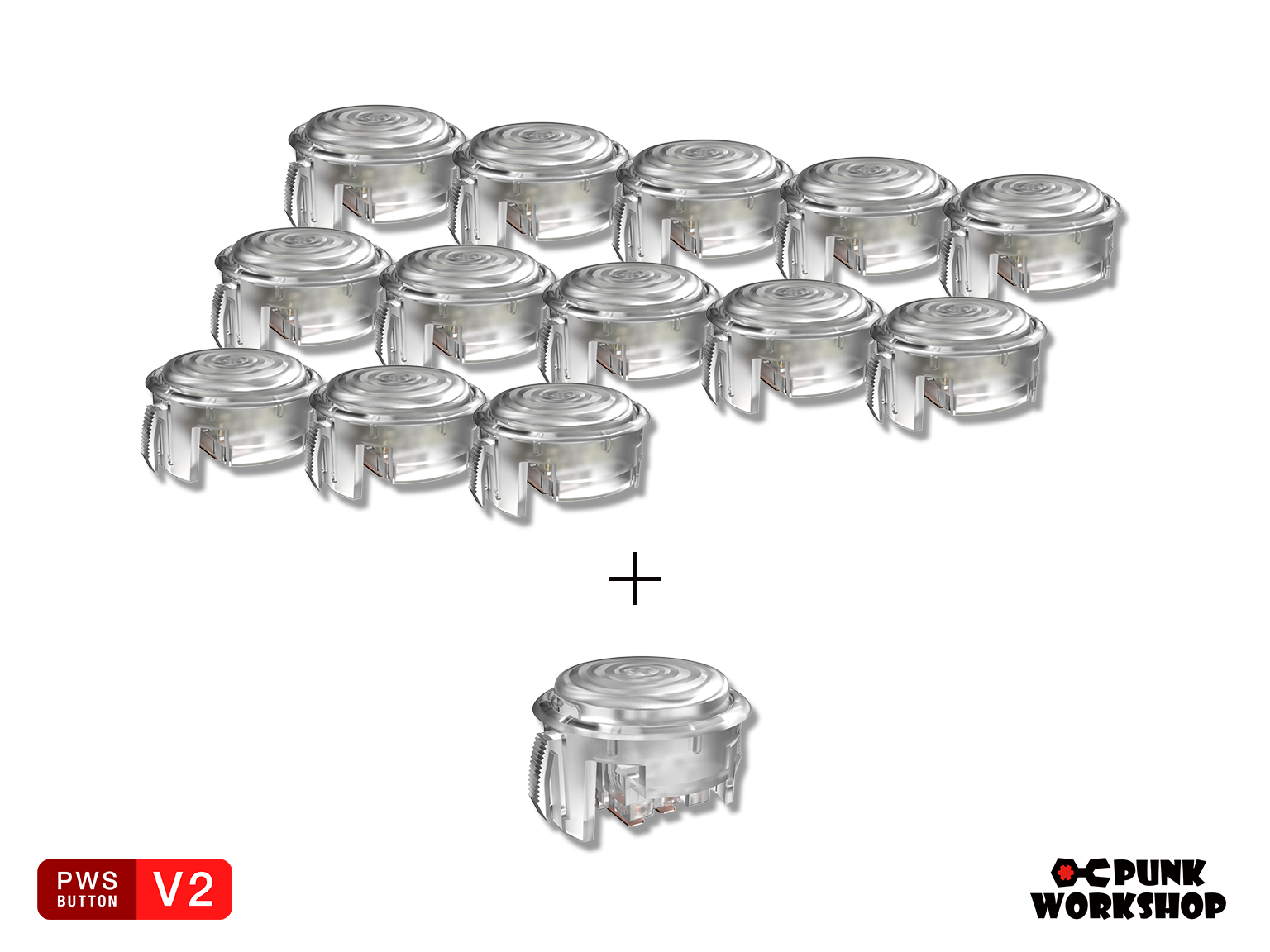 (絶版品　未使用)パンクワークショップ24mmクリアブラックV2後期ボタン 6個 PWS_Button_V2__W_24mmx13_0.png