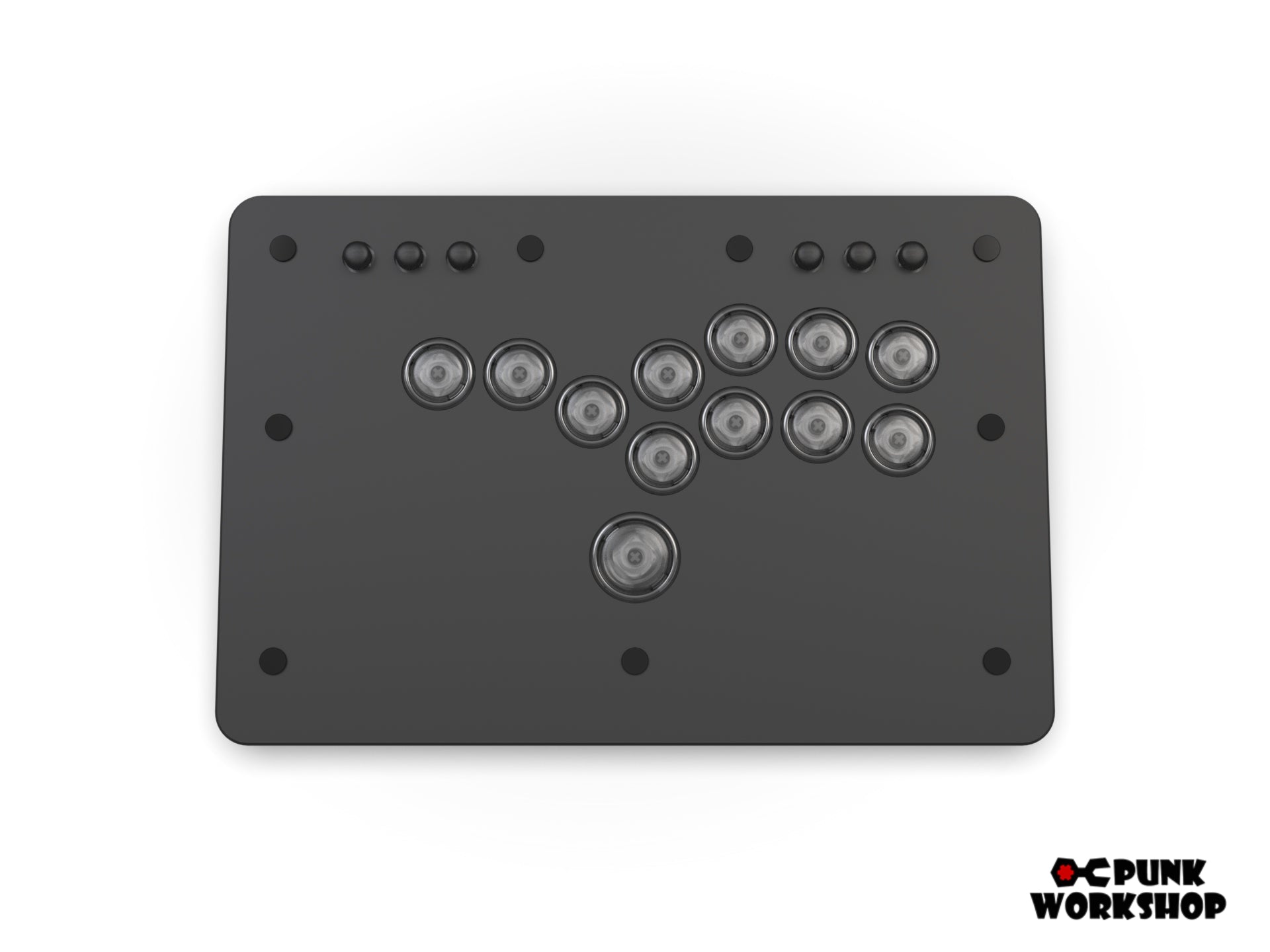 Punkworkshop レバーレスコントローラー 受注生産】MINI BOX レバーレスコントローラー (ボタンレイアウトA/C