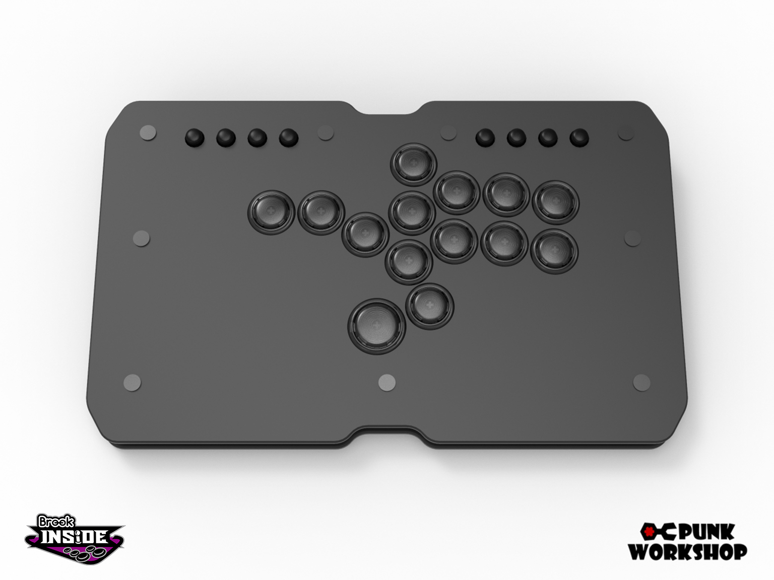 PS5対応 Brook基板 PUNKWORKSHOP MINI BOX +ボタン Brook PS5対応】ULTRA BOX レバーレスコントローラー (ボタン