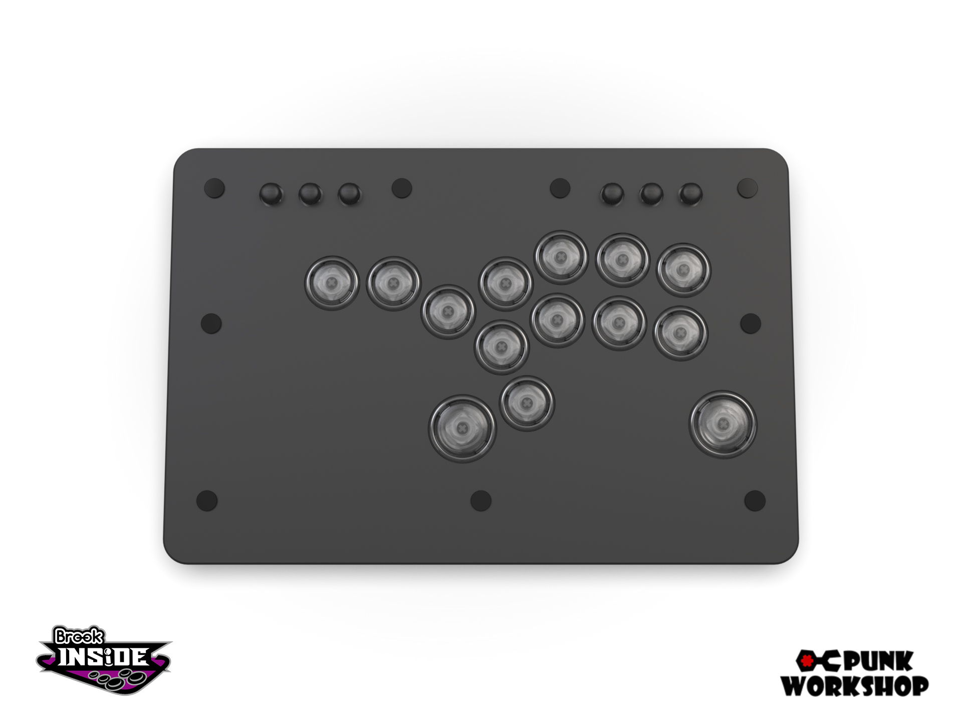 PUNK WORKSHOP　Mini Hitbox　レバーレスコントローラー Punk Workshop Mini BOX Leverless Controller Mini HitBox SOCD