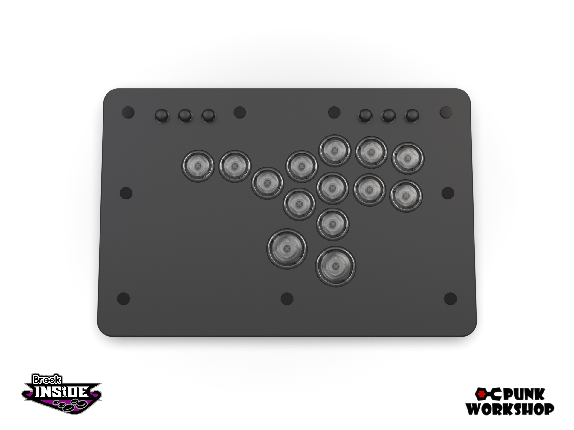 受注生産】MINI BOX レバーレスコントローラー (ボタンレイアウトA/C 受注生産】MINI BOX レバーレスコントローラー (ボタンレイアウトA/C